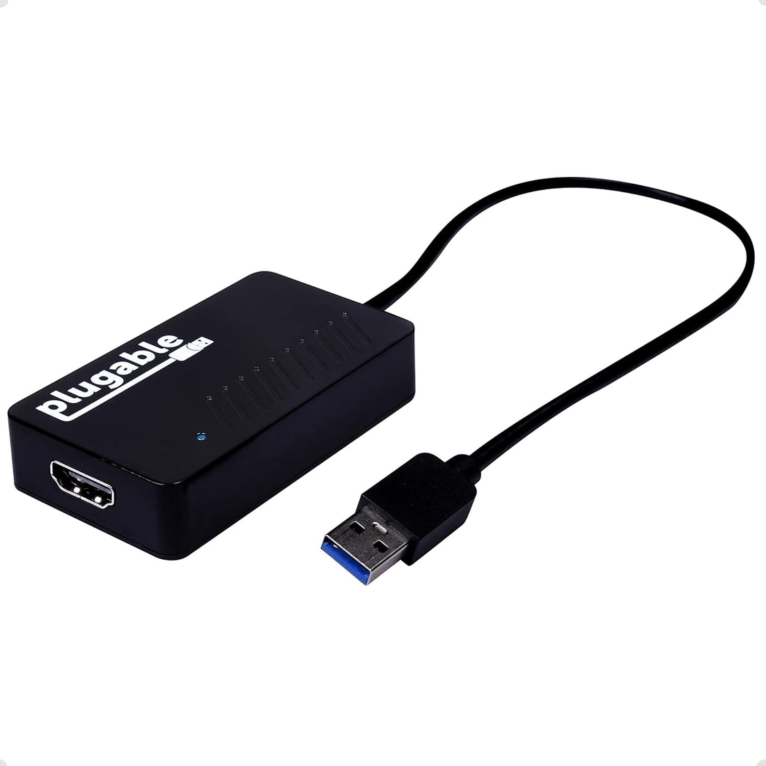 Plugable USB 3.0 to HDMI 4K UHD (Ultra-High-Definition) Video Graphics Adapter for Multiple Monitors up to 3840x2160 (Supports Windows 10, 8.1, 8, 7)