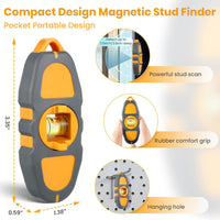 Dreyoo Magnetic Stud Finder with Level, Powerful Magnets and No Batteries Requried Stud Finder Wall Scanner, Easy to Use Magnet Stud Finder Tool for Drywall Wood Metal(1 Pcs)