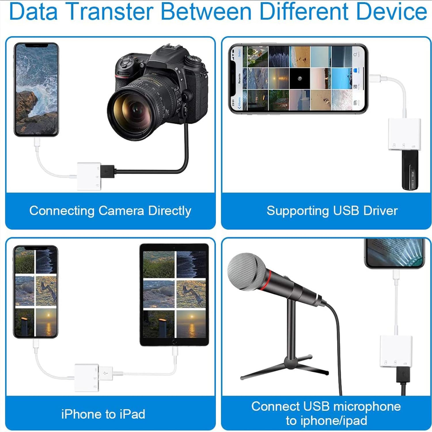 USB C to SD Card, Micro SD Memory Card Reader, Type C to SD Card Reader Adapter for iphone15 MacBook Camera Android Windows Linux and Other Type C Device