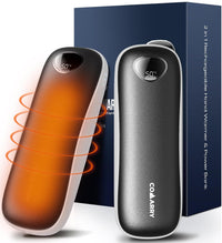 2-Pack Rechargeable Hand Warmers 5000mAh*2Packs, Heat Therapy Great for Anyone You Cared About of Women and Men COMARRY