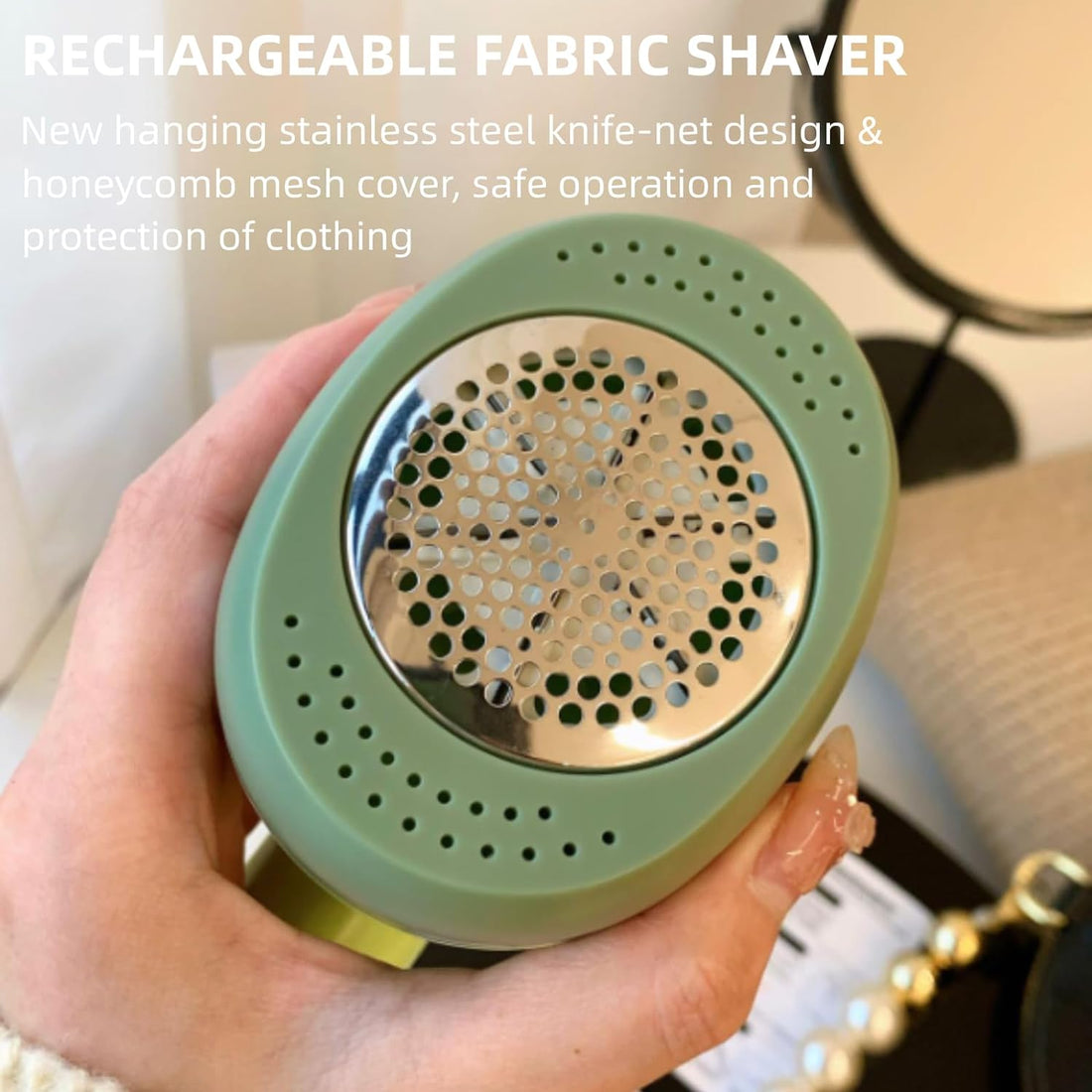 Rechargeable Fabric Shaver, Fabric Shaver with lint Roller, Sweater Shaver, Electric Lint Remover, for Removing Fuzz and Pill from Clothes, Furniture, Sweater, Couch and Blanket