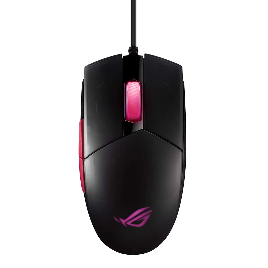 ASUS Optical Gaming Mouse - ROG Strix Impact II Electro Punk Edition | 6,200 DPI Sensor | Wired Gaming Mouse for PC | Ultimate Comfort | Aura Sync RGB, Armoury II