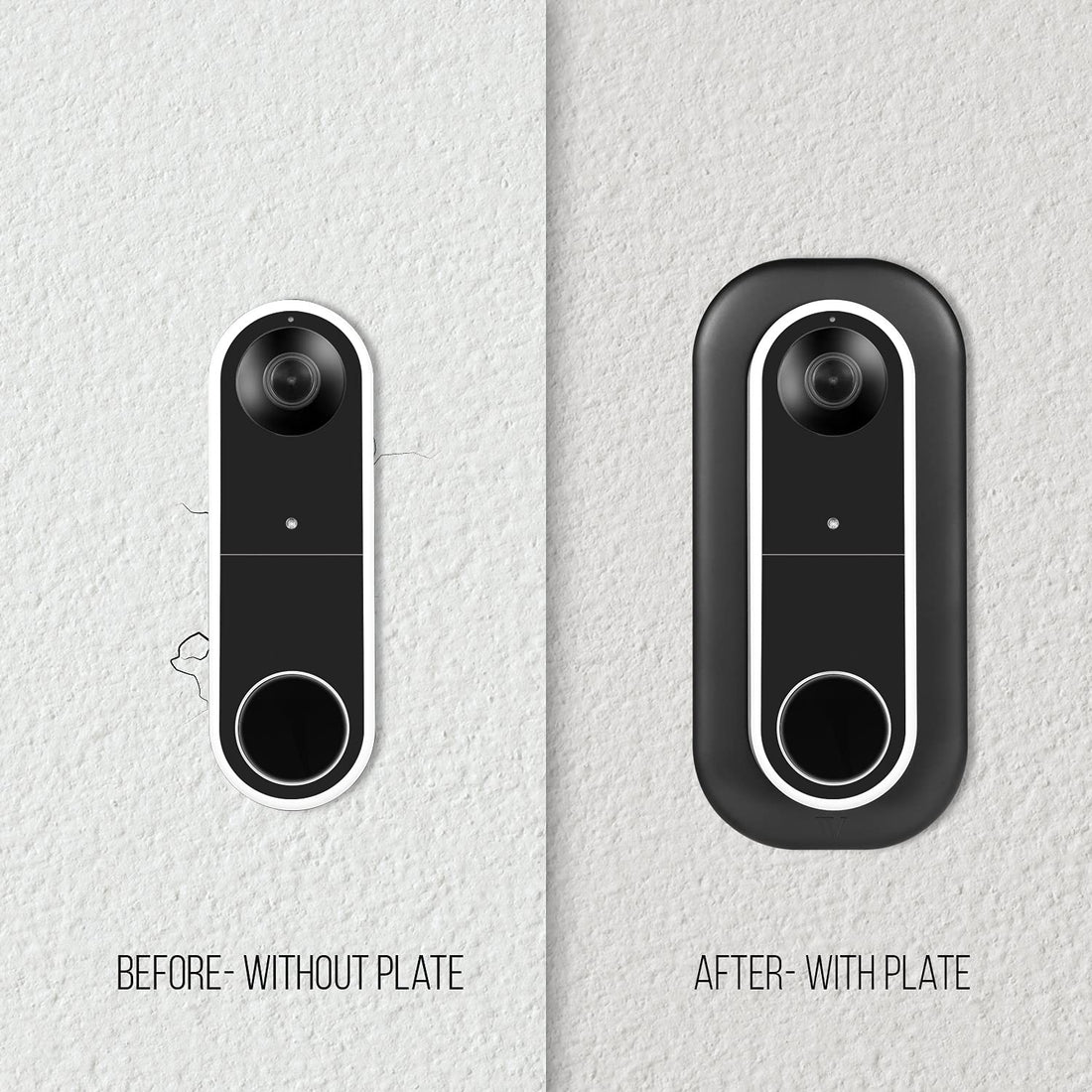 Wasserstein Wall Plate Compatible with Arlo Essential Wire-Free Video Doorbell (NOT Compatible with Arlo Essential Wired Video Doorbell)