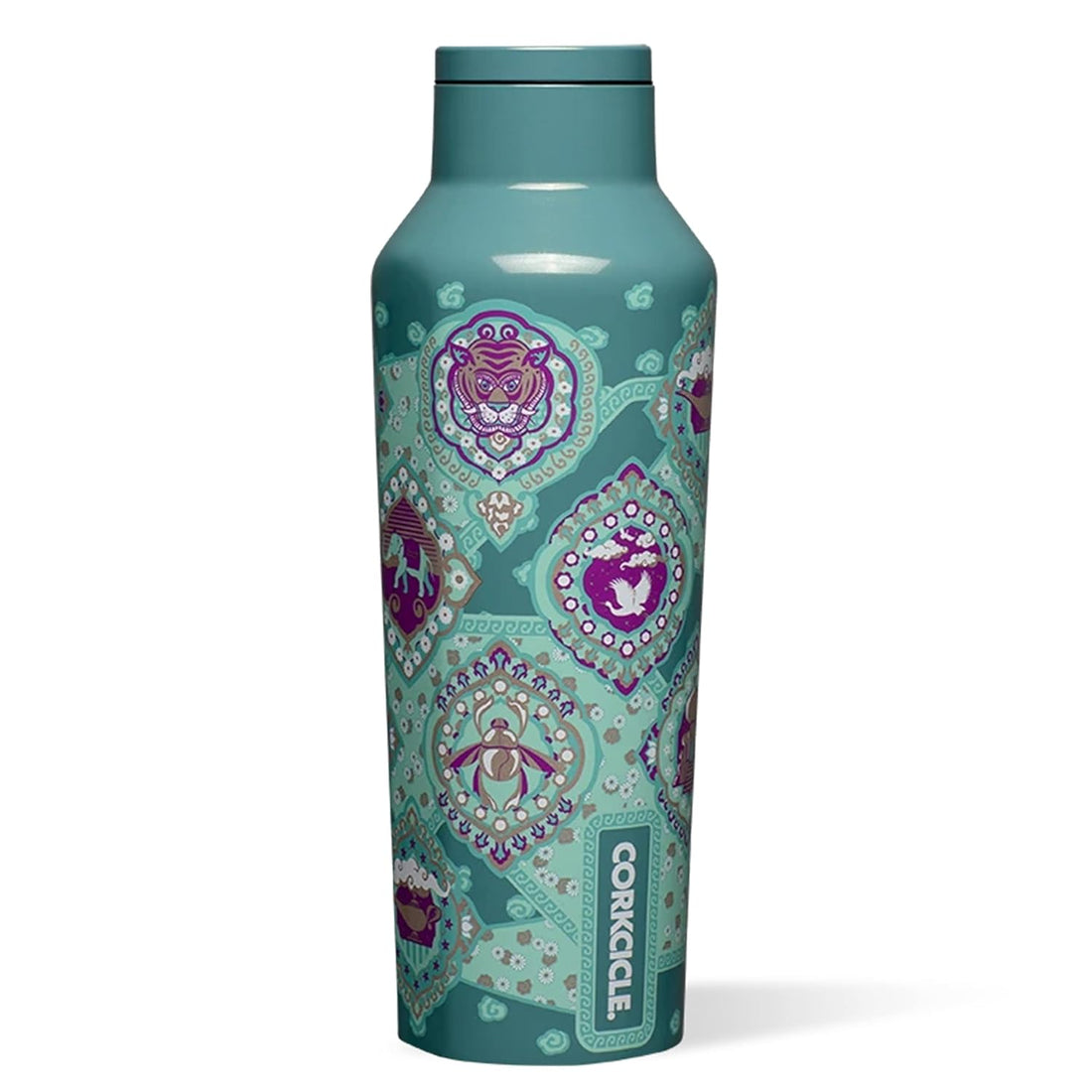 Corkcicle Disney Princess Jasmine Insulated Canteen Travel Water Bottle, Triple Insulated Stainless Steel, Keeps Beverages Cold for 25 Hours or Warm for 12 Hours, 20oz