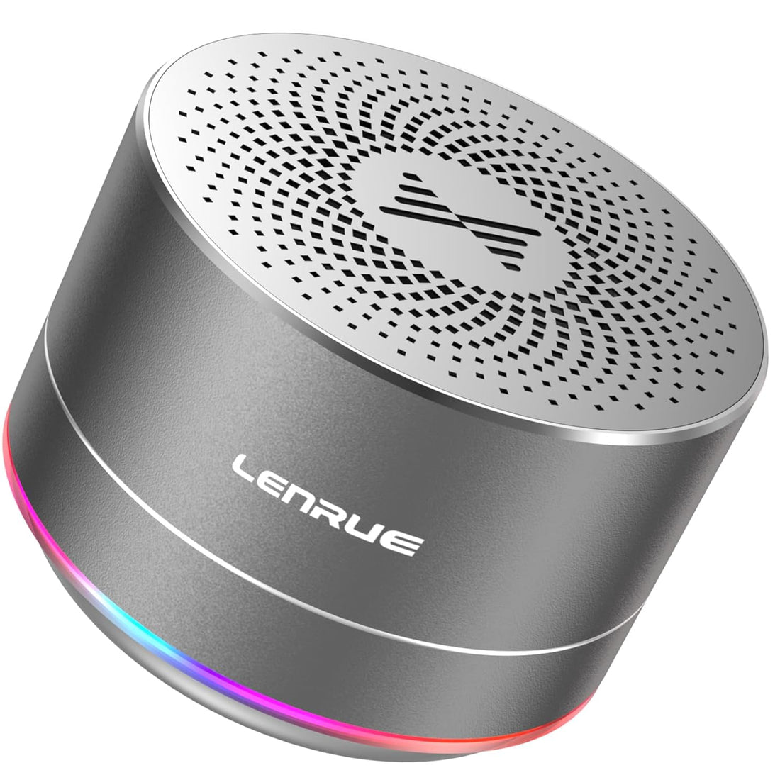 LENRUE Portable Bluetooth Speakers,Wireless Speaker with Clear Sound, Long Playtime, Small Mini Metal Speaker,Christmas Birthday Gifts for Men, Women,Kids (Space-Gray)