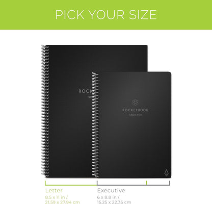 Rocketbook Fusion Plus Smart Reusable Notebook and Planner – Front View