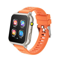 Jwatch Kids Smart Watch for Boys Girls 6-12 with Pedometer Audio Book Camera Music Player Birthday(Silver Frame Orange)…