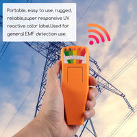 5 LED EMF Meter Magnetic Field Detector Ghost Hunting Paranormal Equipment Tester Counter (Orange)