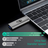ROKHY 1TB Extreme Portable Mini External SSD USB Type C 2 in 1 Solid State Flash Drive Up to 550MB/s NAND Flash for Android Smartphone Computer, MacBook, Chromebook Pixel - 1TB
