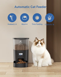 IMIPAW Automatic Cat Feeders, 3L Timed Cat Dry Food Dispenser with Clog-Free Design, Time Pet Feeder for Cats and Dogs, 1-4 Meals Per Day…