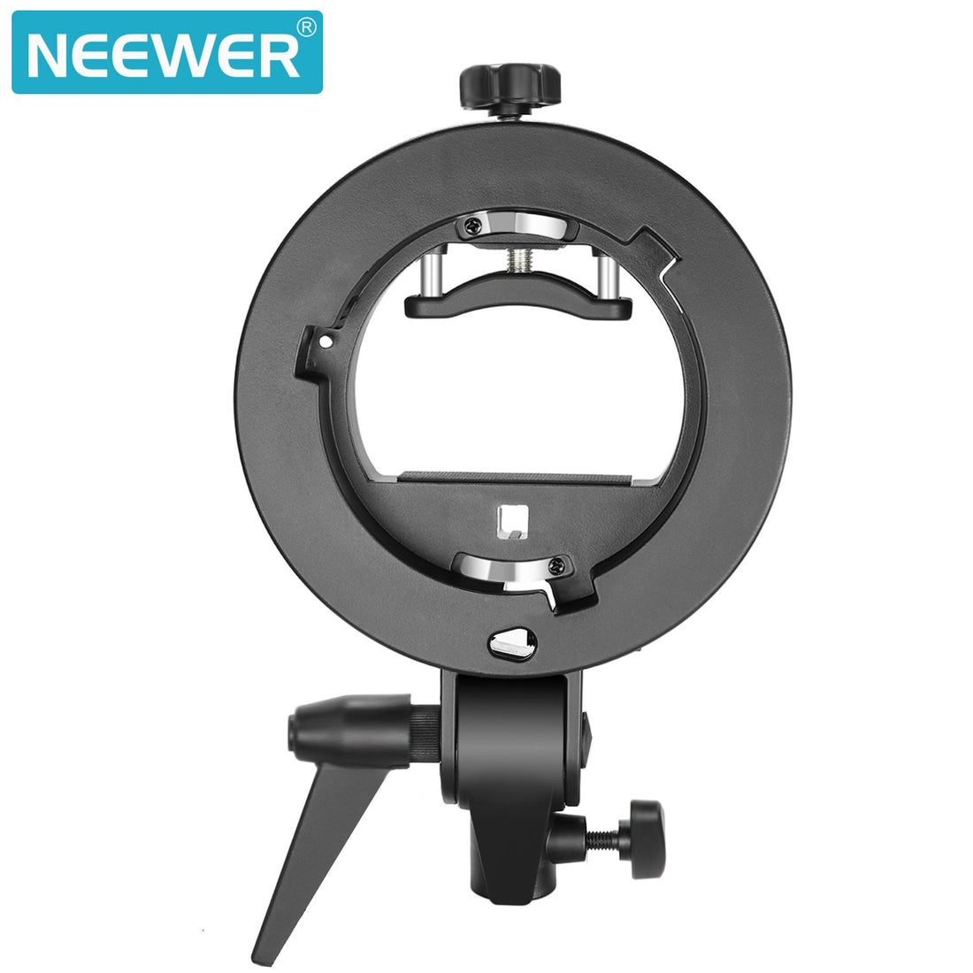Neewer 2 Pieces S-Type Bracket Holder with Bowens Mount for Speedlite Flash Snoot Softbox Beauty Dish Reflector Umbrella