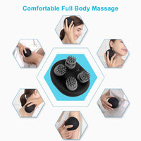 Portable Electric Scalp Massager, IPX7 Waterproof Cordless Scalp Massager with 5 Kneading Modes & 96 Nodes, for Scalp Stress and Body Pain Relief, Ideal Gifts for Women, Men (Black- Magnetic Charging)