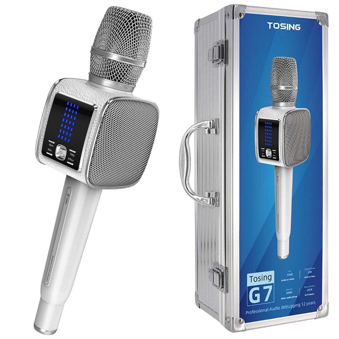 TOSING G7 Professional Karaoke Machine for Adults / Children Karaoke Microphone, 20W PA Portable Bluetooth Speaker Sing Machine for Outdoor/Party/Home/Car/Smartphone