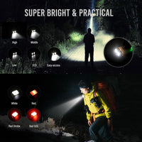 HinsGEAR COB Keychain Work Light, Best Keychian Flashlight with 9 Light Modes, High Lumens Keychain Light Magnet Base, Rechargeable, Waterproof, Small Flash Light for Camping, Outdoor, Night Walk
