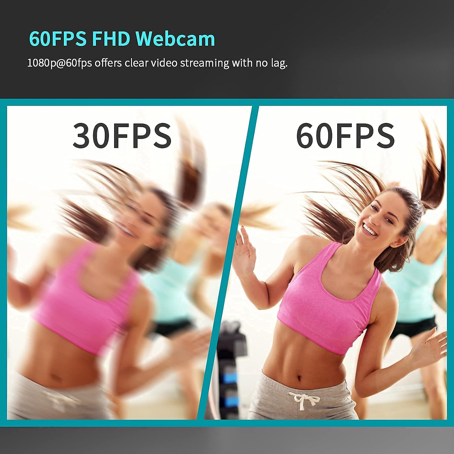 60FPS AutoFocus ePTZ Webcam, NexiGo N620E with 2X Digital Zoom, Ring Light & Privacy Cover, [Software Included], 1080P FHD Streaming Web Camera, Dual Stereo Mics, for Zoom Skype Teams