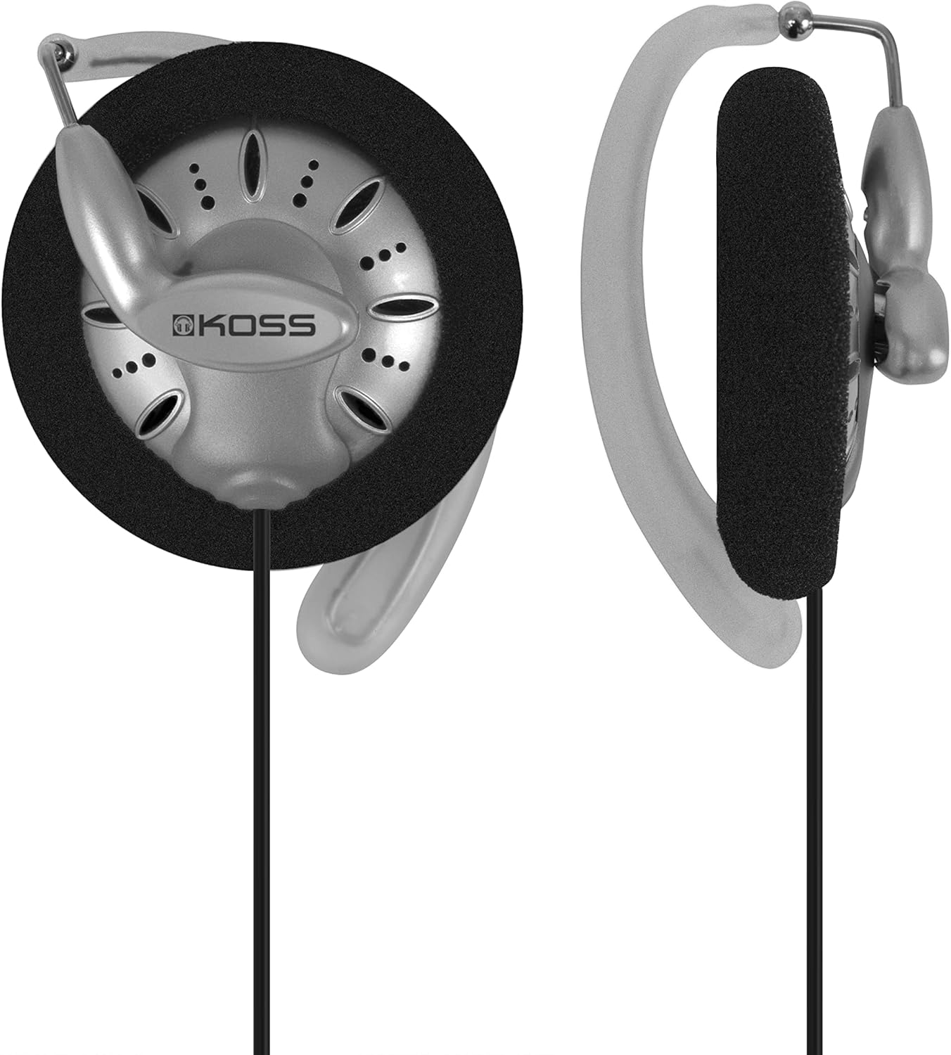 Koss KSC75 Portable On-Ear Clip Headphones – Front View