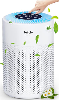 Tailulu Air Purifiers for Home Large Room Up to 1722ft², H13 True HEPA Air Purifier for Pets with Night Light, Sleep Mode, 4 Speed for Bedroom Kitchen Living Room, Smoke Pollen Dander Hair Smell Odor