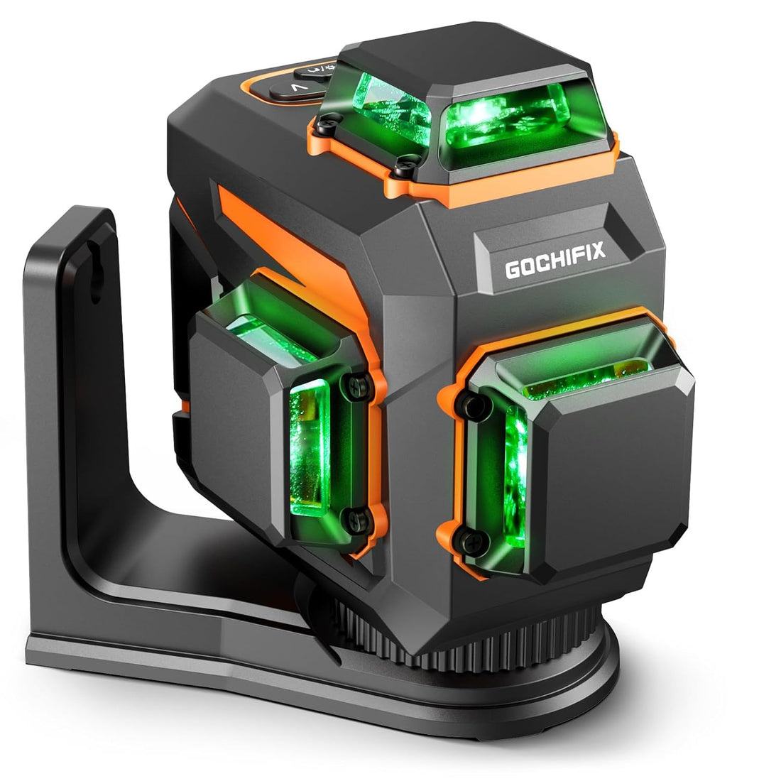 GOCHIFIX 12-Line Self-Leveling Green Laser Level with 3x360° Line Coverage