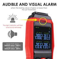 K Type Thermocouple Thermometer 4 Channels Thermometer Data Logger with Sound & Light Alarm and Real-time Data Logging