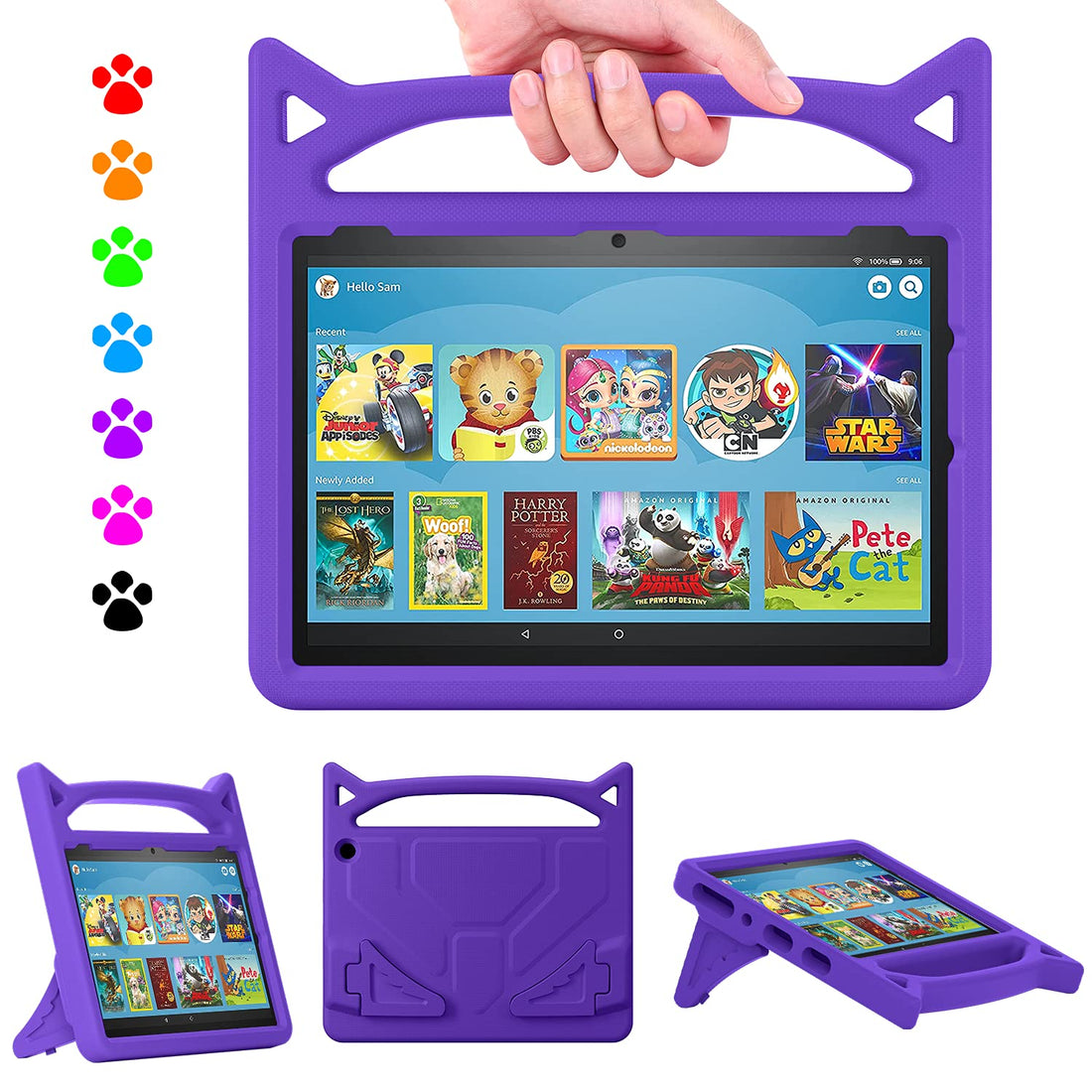 Case for 10 in Tablet (Compatible13th/11th Generation, 2023/2021 Release), Ubearkk Lightweight Anti-Slip Shock Resistant Kid Friendly Cover NOT Compatible with iPad/Samsung/ONN Tab