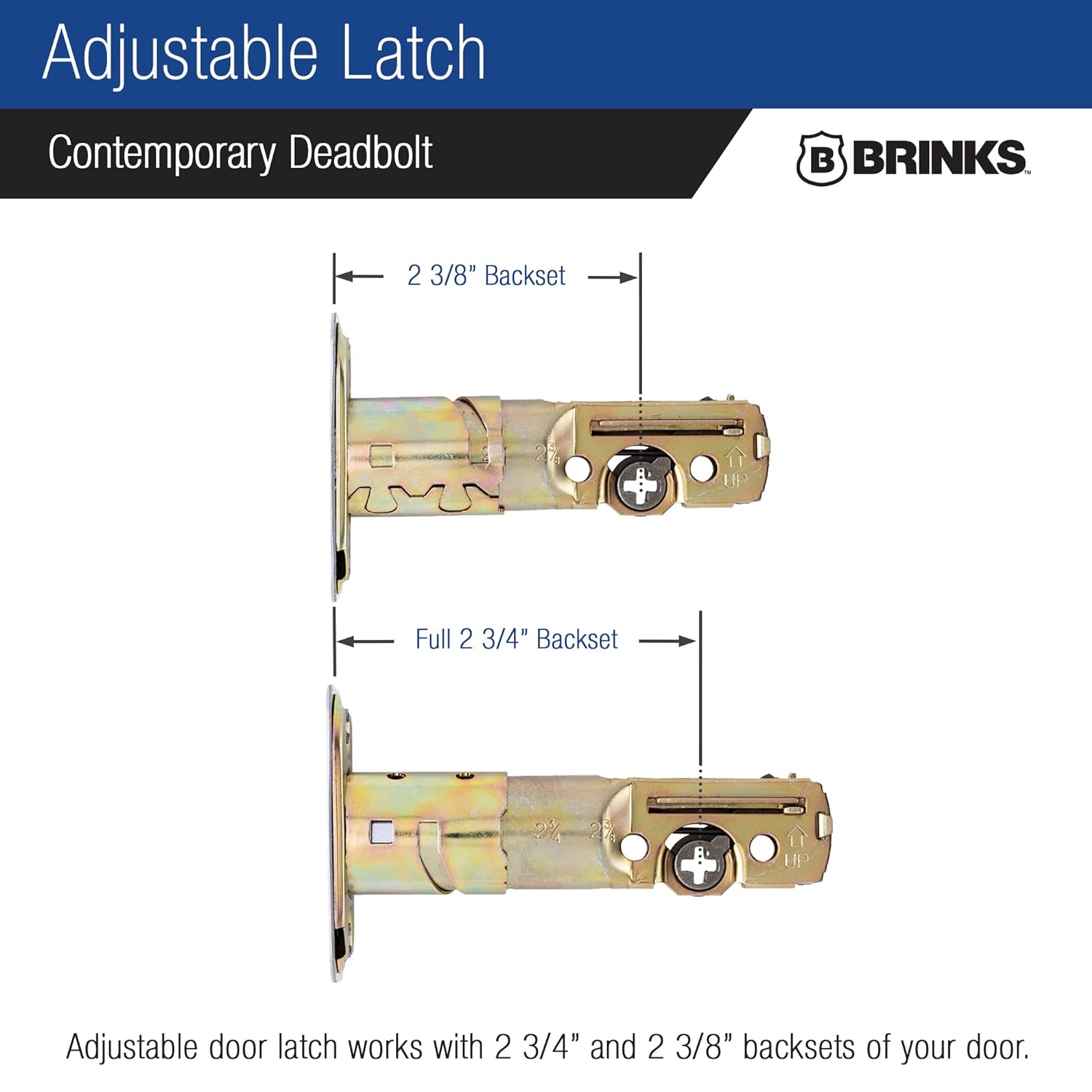 BRINKS - Contemporary Single Cylinder Deadbolt, Satin Nickel - Built for Rigorous Residential Protection with ANSI Grade 3 Security
