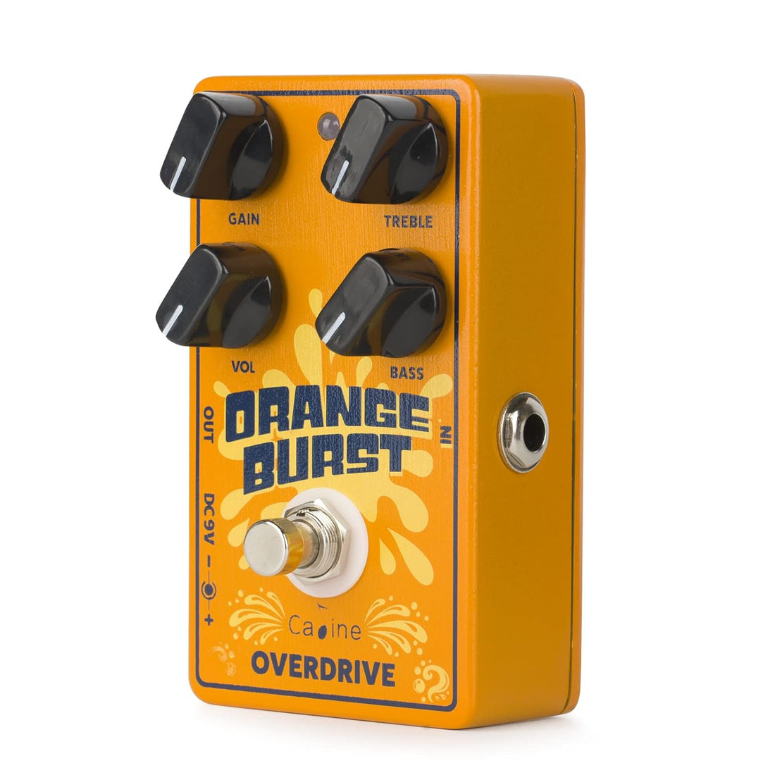 Caline CP-516 Orange Burst Overdrive Guitar Effect Pedal True Bypass Design