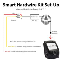 Rexing Smart Hardwire Kit Mini-USB Port for Rexing V1 V1P WiFi Version V3, V5 and S1 Dash Camsââ‚¬¦