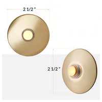 Newhouse Hardware BR5WL Lighted Doorbell Button, 1-Pack, Brass