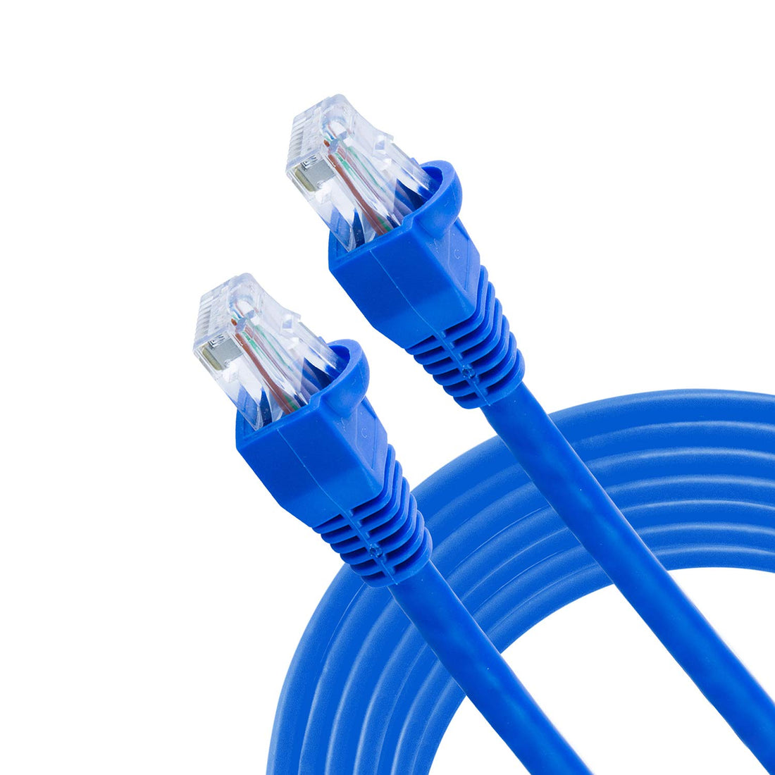 GE High Speed Modem Internet Cable, 14 Foot, RJ11 Ethernet, Phone Line Networking, cm Rated for in-Wall Use, Blue, 35288
