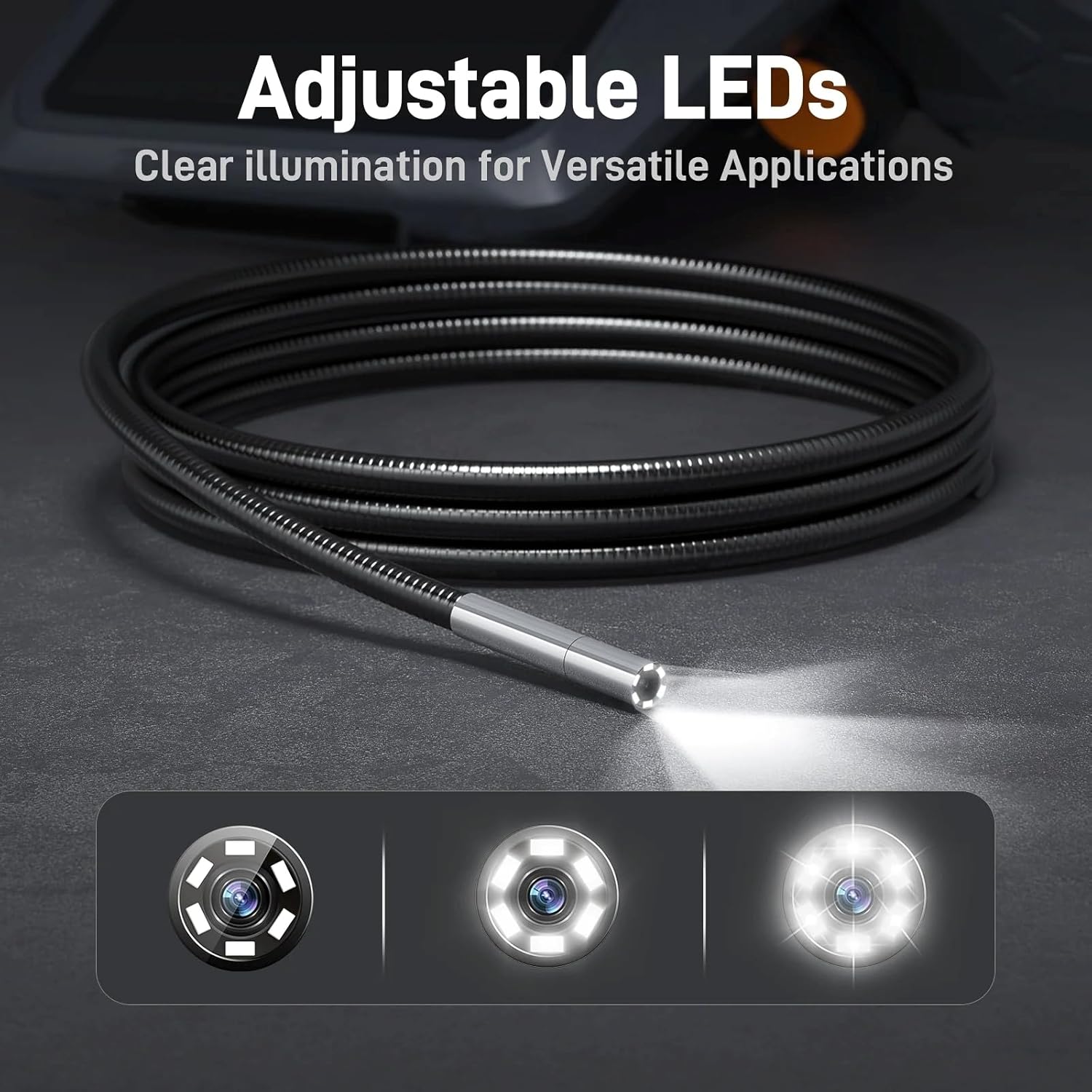 Rydaki NTS600 Triple Lens Auto Focus Borescope Endoscope – Side View