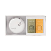Pura - Smart Home Fragrance Device Starter Set V3 - Scent Diffuser for Homes, Bedrooms & Living Rooms - Includes Fragrance Aroma Diffuser & Two Fragrances - Asian Woods & Spice and Yuzu Citron