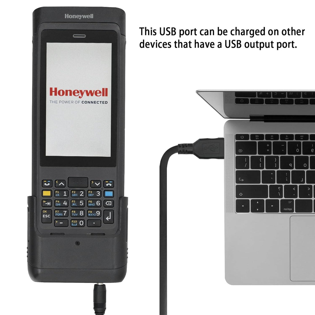 USB Charger for Honeywell CN80 Barcode Scanner - P/N:CN80-SN-SRH-0 - Powerful 5V2A Charging Output