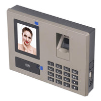 Employee Attendance Machine, Biometric Time Attendance 360 Degree Recognition 100‑240V for Enterprises (US Plug 110-240V)
