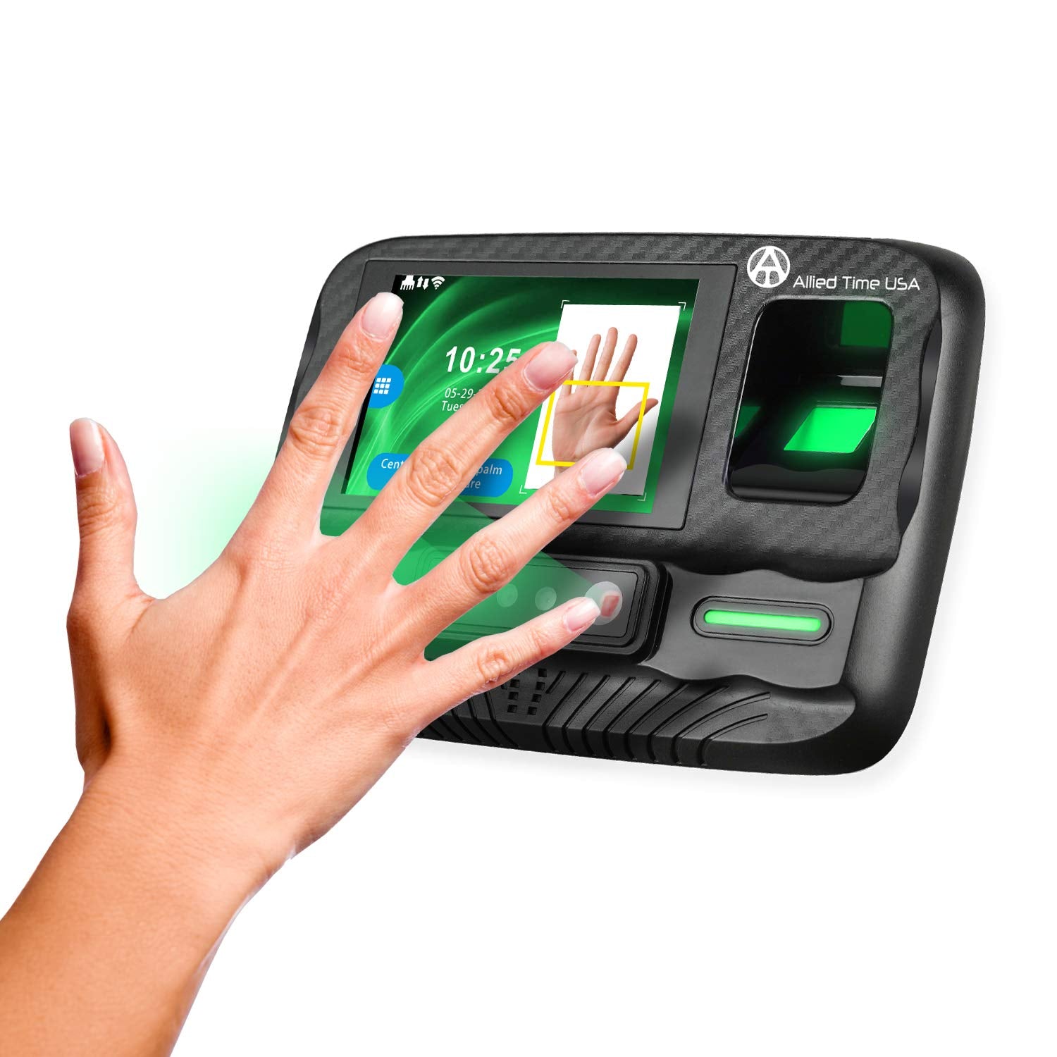 Biometric Employee Time Clock with Online Reporting - Face, Palm, Finger, Badge, WiFi Ready (#CB4000)