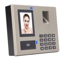 Employee Assistance Machine, Warm Voice Notice Biometric Attendance Hours Automatically Calculated 100-240V with Warm Voice for Small Business (US Plug)