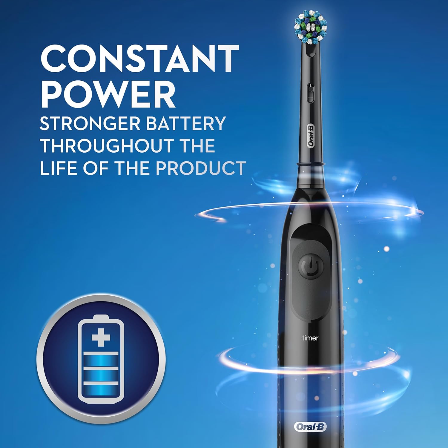 Oral-B Pro-Health Clinical, Superior Clean, Battery Power Electric Toothbrush, Black