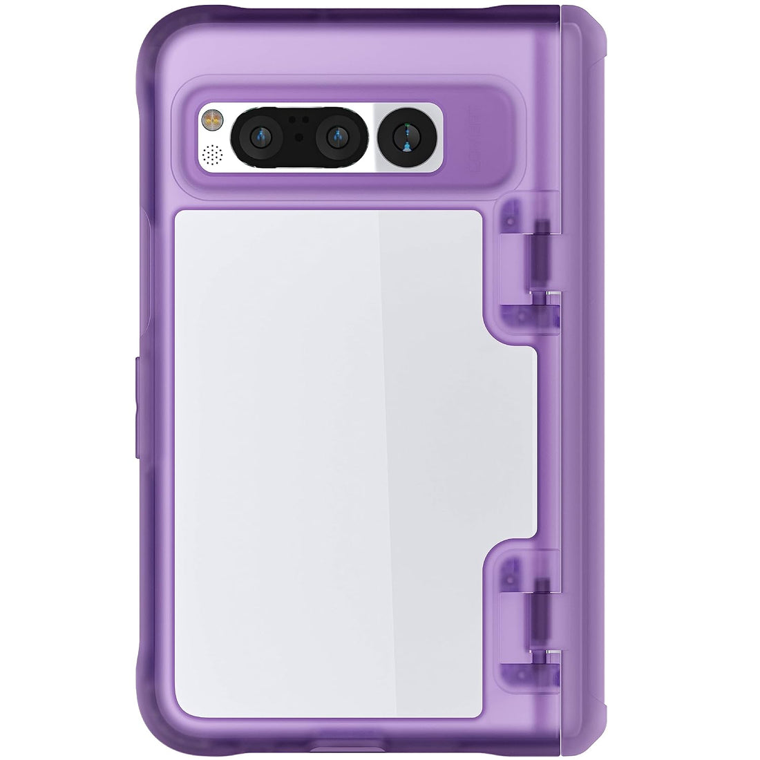 Ghostek COVERT Google Pixel Fold Case with Hinge Protection and Shock Absorbing Corners Raised Bumper Surrounding Camera Lenses and Screen Display Cover Designed for 2023 Pixel Fold (7.6inch) (Purple)