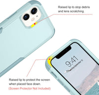 BENTOBEN iPhone 11 Case, Phone Case iPhone 11, Heavy Duty 3 in 1 Full Body Rugged Shockproof Hybrid Hard PC Soft TPU Bumper Drop Protective Girls Women Boy Men Covers for iPhone 11 6.1", Mint Green