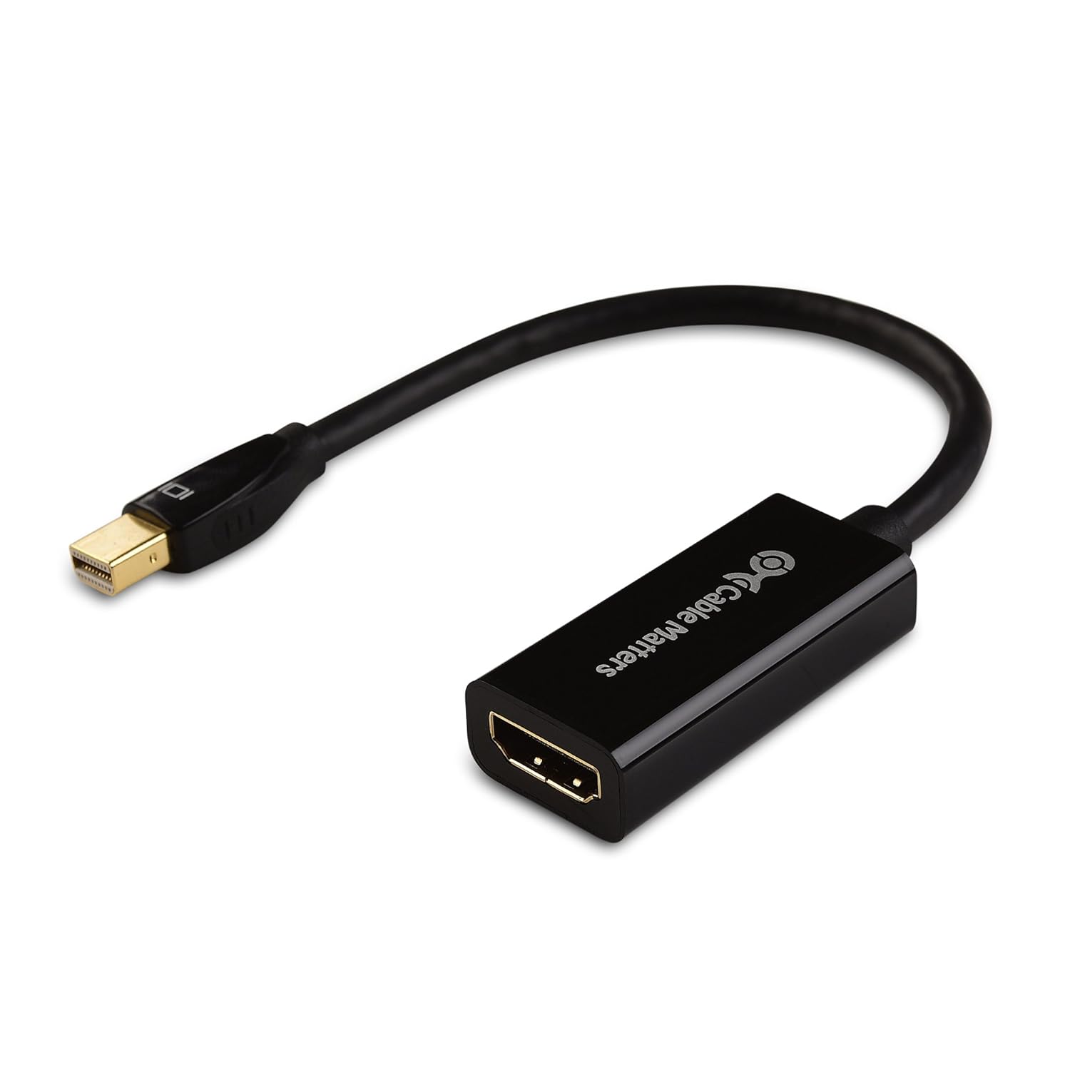 Cable Matters 101001-BLACK Mini DisplayPort to HDMI Male to Female Adapter (Black)