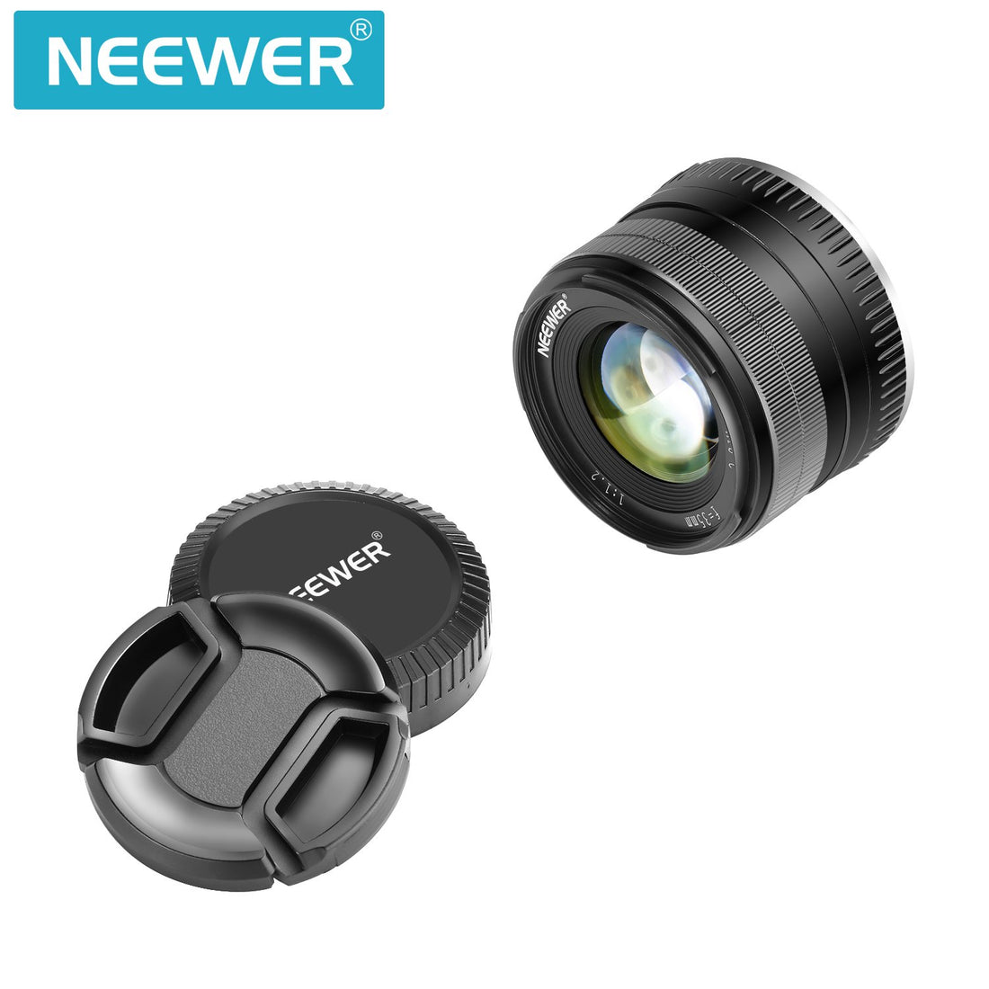 Neewer 35mm F1.2 Large Aperture Prime APS-C Aluminum Lens for Fuji X Mount Mirrorless Cameras X-A1 X-A10 X-A2 X-A3 X-at X-M1 X-M2 X-T1 X-T10 X-T2 X-T20 X-Pro1 X-Pro2 X-E1 X-E2 X-E2s