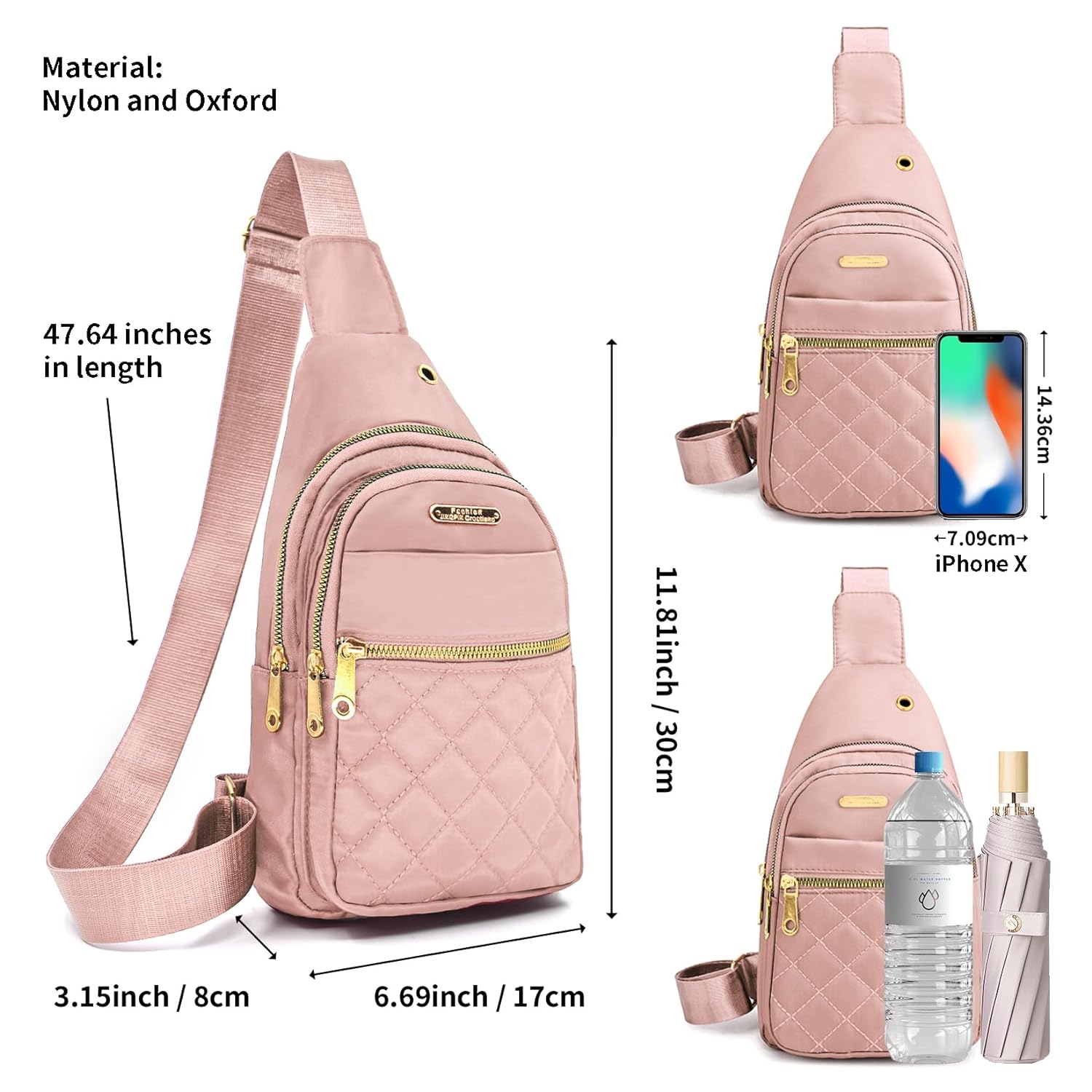 Aisijimo Small Sling Bag For Women Men Casual Crossbody Sling Backpack