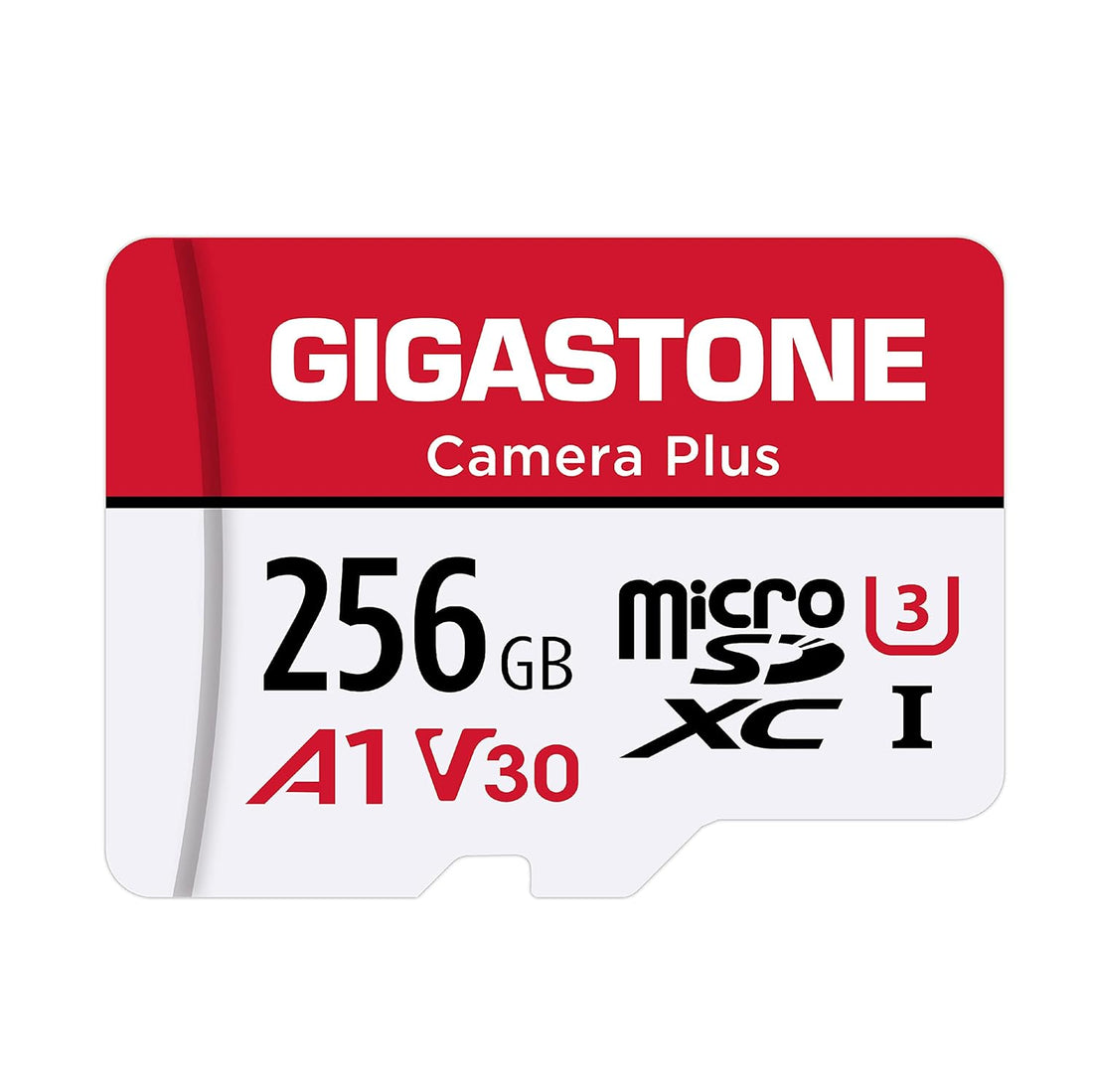 [Gigastone] 256GB Micro SD Card, Camera Plus, UHS-I U1 Class 10 Micro SDXC Card with SD Adapter High Speed Memory Card UHS-I Full HD Video Nintendo Switch Dashcam GoPro Camera Canon Nikon Drone