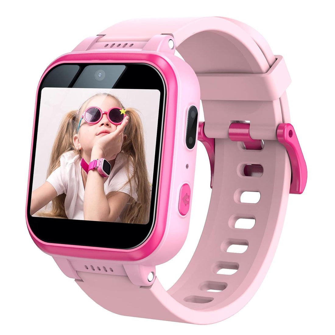 Kids Smart Watch with 90°Rotatable Camera Smartwatch Touch Screen Kids Watch Music Pedometer Flashlight Games Digital Wrist Watch for Girls