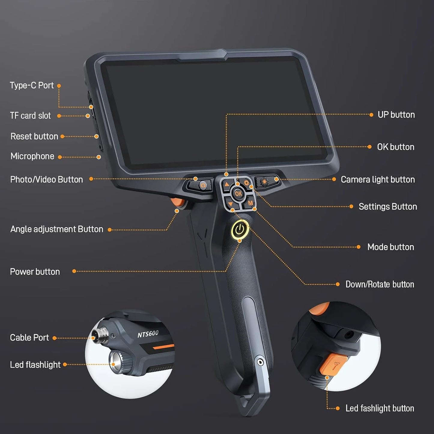 Rydaki NTS600 Triple Lens Auto Focus Borescope Endoscope – In Use