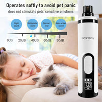 𝟐𝟎𝟐𝟑 𝐍𝐞𝐰 LNVILVN Multi-Functional Electric Pet Nail Grinder, 3-Speed Upgrade, Smooth and Quiet Nail Grinding for Dogs and Cats, Upgrade Your pet's Daily Grooming