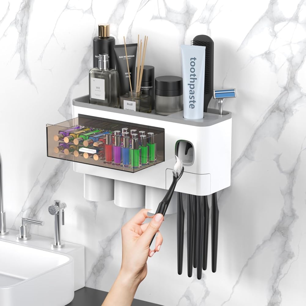 Home & Kitchen  Home Storage & Organisation  Bathroom Accessories & Organization  Toothbrush Holders