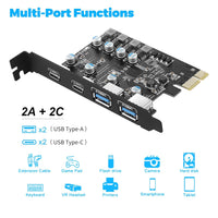 4 Ports USB 3.0 PCI Express (PCIe) Expansion Card