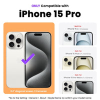 ORNARTO Compatible with iPhone 15 Pro Case 6.1", Liquid Silicone 3 Layers Full Covered Soft Gel Rubber Cover, Shockproof Protective Slim Phone Case with Anti-Scratch Microfiber Lining-Marigold