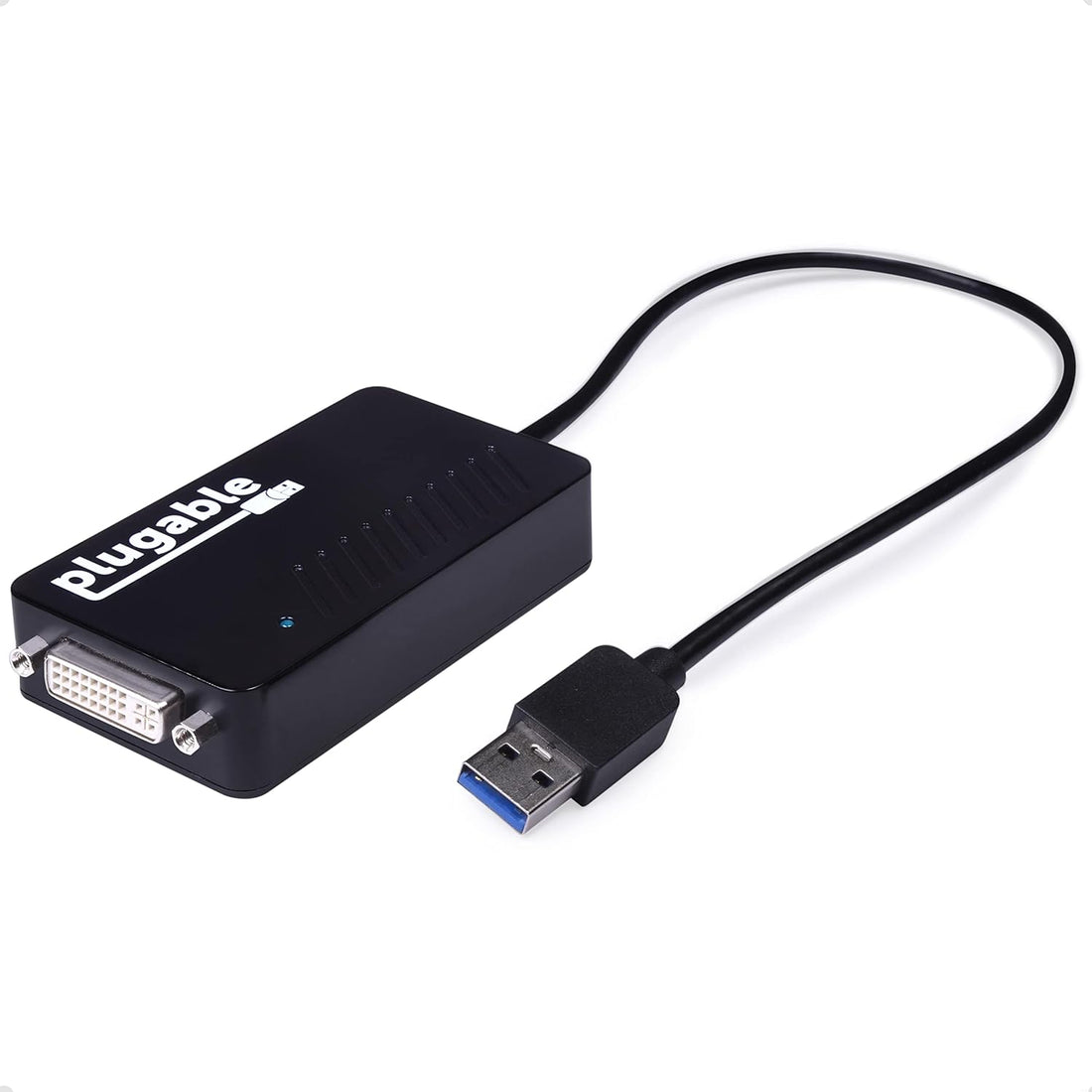 Plugable UGA-3000 USB 3.0 to VGA / DVI / HDMI Adapter for Windows - Multiple Monitors up to 2048x1152 / 1920x1080 Each (DisplayLink DL-3100 Chipset)