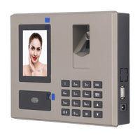 Employee Attendance Machine, Face Biometric Time Attendance Machine PIN Punching 100-240V Warm Voice Simple Operation for Business (US Plug)